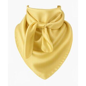 Light Yellow Wild Rage Large Scarf 23x23 Inches Silk Feel Polyester Western Acce